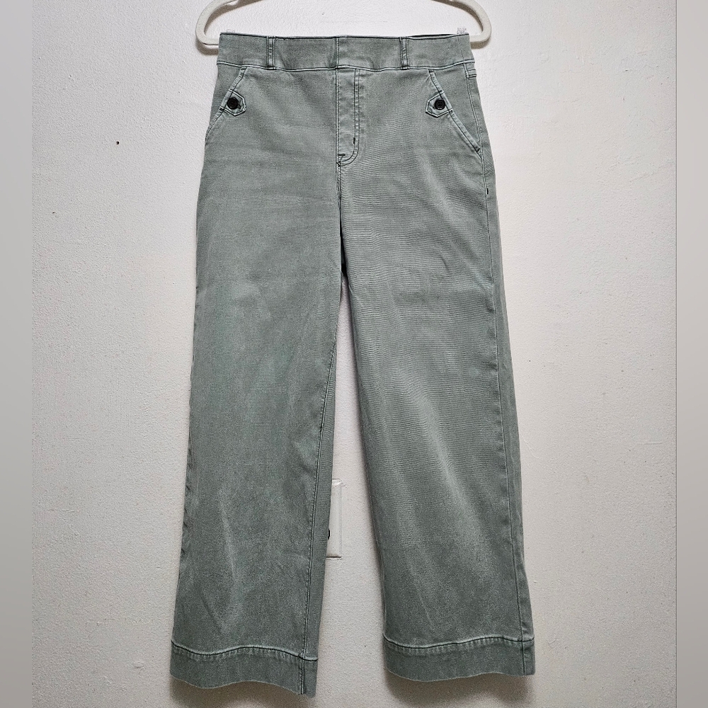 SPANX Sage Green Wide-Leg Pants